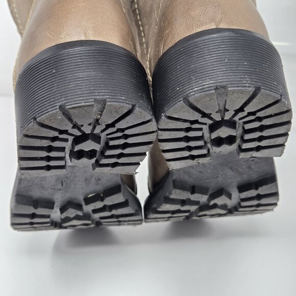 Zigi  Womens 8 Combat Boots Leather 90s Y2K Grunge Lace Military Soho Rosaline - Picture 7 of 8